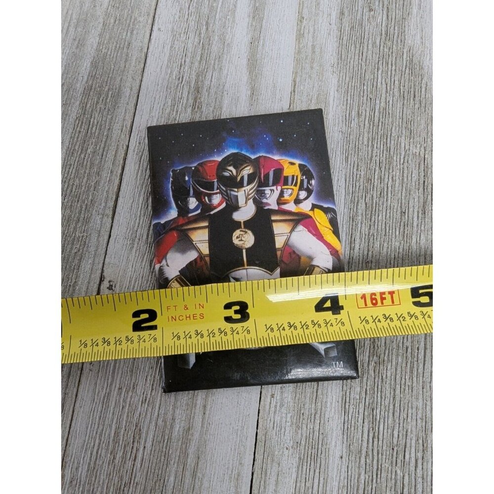 Vintage Might Morphin Power Rangers Movie Logo Promo Pinback Button USA 2"X3" - Picture 4 of 4
